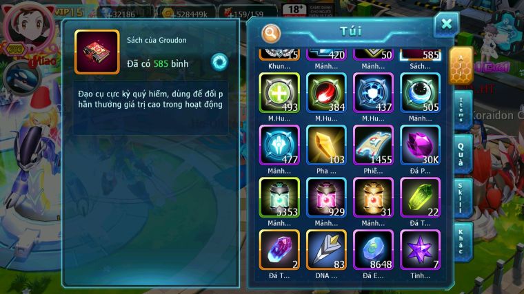 MÃ : #TTS5517 - S1406 - TOP 33 - 32K KC - WB CỘNG HƯỞNG DYNAMAX VUA KHIÊN BC UNVOA BÁ CHỦ CẶP CÁ BC PALKIA BC
