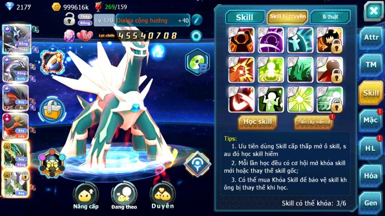 MÃ : #TTS5516 - S1163 - TOP 4LC - V14 - DIALGA CỘNG HƯỞNG PALKIA CỘNG HƯỞNG YVETAL CỘNG HƯỞNG HOOH CH DYNAMAX