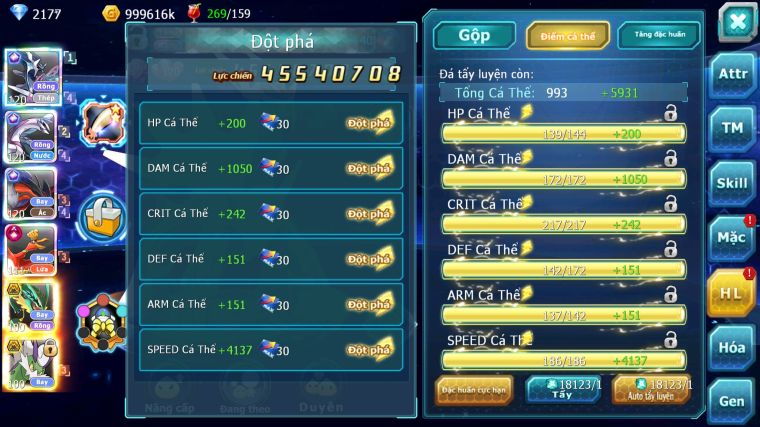 MÃ : #TTS5516 - S1163 - TOP 4LC - V14 - DIALGA CỘNG HƯỞNG PALKIA CỘNG HƯỞNG YVETAL CỘNG HƯỞNG HOOH CH DYNAMAX