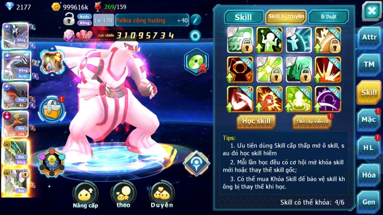 MÃ : #TTS5516 - S1163 - TOP 4LC - V14 - DIALGA CỘNG HƯỞNG PALKIA CỘNG HƯỞNG YVETAL CỘNG HƯỞNG HOOH CH DYNAMAX