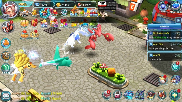 MÃ : #TTS5525 - S1860 - TOP 32 - V5 - 10K KC - UNVOA RAIKOU GROUDON
