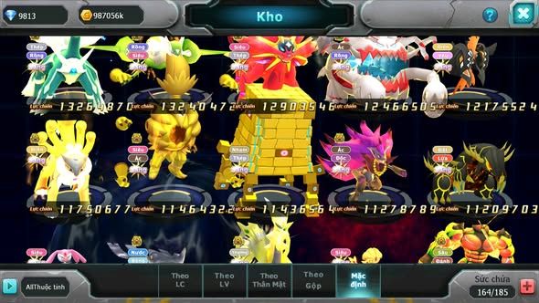 MÃ : #TTS5529 - S50 - TOP2 ALL - V16 - HOOH DIANCIE CỘNG HƯỞNG DYNAAMX LC KHỦNG RAYQUAZA BC UNVOA WB BC MEGANEC HOOPA BC