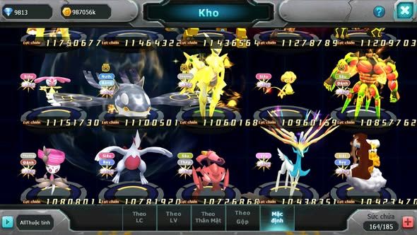 MÃ : #TTS5529 - S50 - TOP2 ALL - V16 - HOOH DIANCIE CỘNG HƯỞNG DYNAAMX LC KHỦNG RAYQUAZA BC UNVOA WB BC MEGANEC HOOPA BC