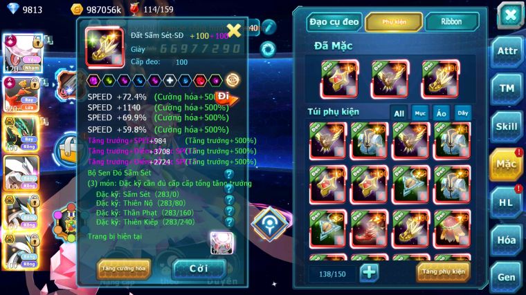 MÃ : #TTS5529 - S50 - TOP2 ALL - V16 - HOOH DIANCIE CỘNG HƯỞNG DYNAAMX LC KHỦNG RAYQUAZA BC UNVOA WB BC MEGANEC HOOPA BC