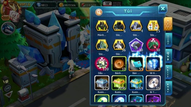 MÃ : #TTS5529 - S50 - TOP2 ALL - V16 - HOOH DIANCIE CỘNG HƯỞNG DYNAAMX LC KHỦNG RAYQUAZA BC UNVOA WB BC MEGANEC HOOPA BC