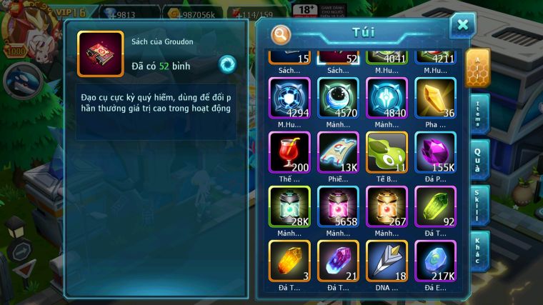 MÃ : #TTS5529 - S50 - TOP2 ALL - V16 - HOOH DIANCIE CỘNG HƯỞNG DYNAAMX LC KHỦNG RAYQUAZA BC UNVOA WB BC MEGANEC HOOPA BC