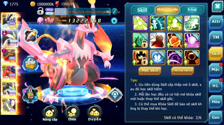 MÃ : #TTS5527 - S1683 - TOP 9 - V15 - CẶP RỒNG BÁ CHỦ WHITE CỘNG HƯỞNG DYANAMX BLACK BC HOOH DYNAMAX THẦN GIÓ 3 TEAM NGON