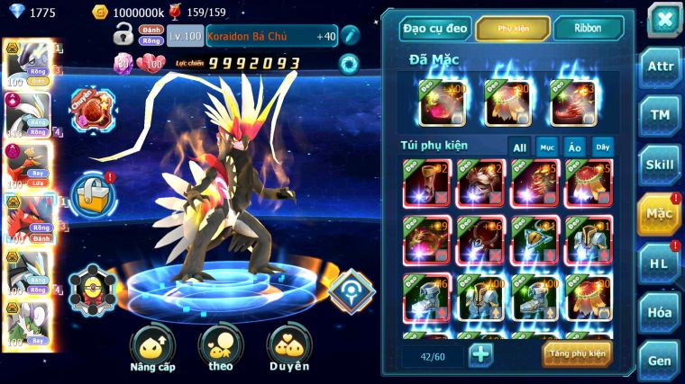 MÃ : #TTS5527 - S1683 - TOP 9 - V15 - CẶP RỒNG BÁ CHỦ WHITE CỘNG HƯỞNG DYANAMX BLACK BC HOOH DYNAMAX THẦN GIÓ 3 TEAM NGON