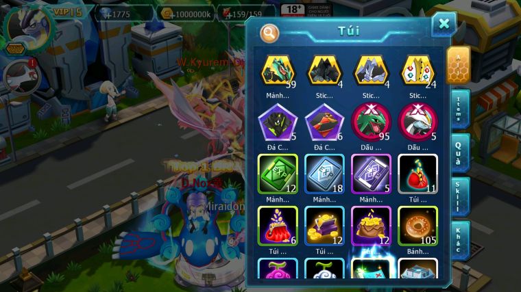 MÃ : #TTS5527 - S1683 - TOP 9 - V15 - CẶP RỒNG BÁ CHỦ WHITE CỘNG HƯỞNG DYANAMX BLACK BC HOOH DYNAMAX THẦN GIÓ 3 TEAM NGON