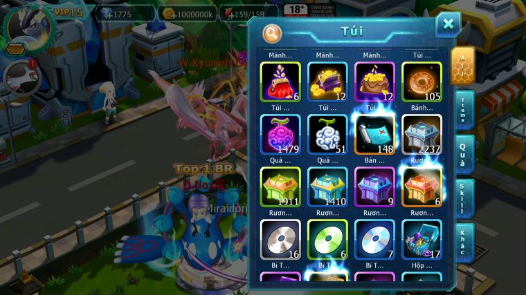 MÃ : #TTS5527 - S1683 - TOP 9 - V15 - CẶP RỒNG BÁ CHỦ WHITE CỘNG HƯỞNG DYANAMX BLACK BC HOOH DYNAMAX THẦN GIÓ 3 TEAM NGON