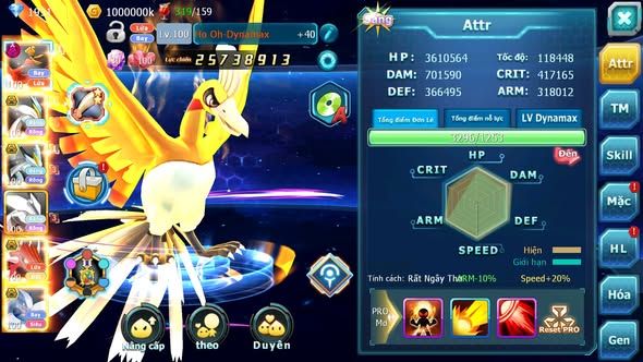 MÃ : #TTS5533 - S970 - V12 - TOP39 - HOOH DYNAMAX WB BC UNVOA QVLD BC QVBC BC LUGIA BC NHIỀU PET HT