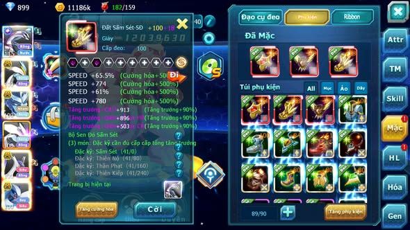 MÃ : #TTS5539 - S1740 - TOP48 V10 - PALKIA CỘNG HƯỞNG FULL SS WHITE BC RẮN BĂNG BC UNVOA LUGIA BC CẶP LATI BC