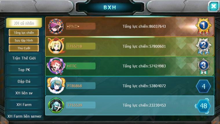 MÃ : #TTS5539 - S1740 - TOP48 V10 - PALKIA CỘNG HƯỞNG FULL SS WHITE BC RẮN BĂNG BC UNVOA LUGIA BC CẶP LATI BC