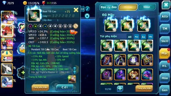 MÃ : #TTS5544 - S1768 - V4 - ZEVIL QVLD BC GROUDON JIRACHI ST NHIỀU PET HT
