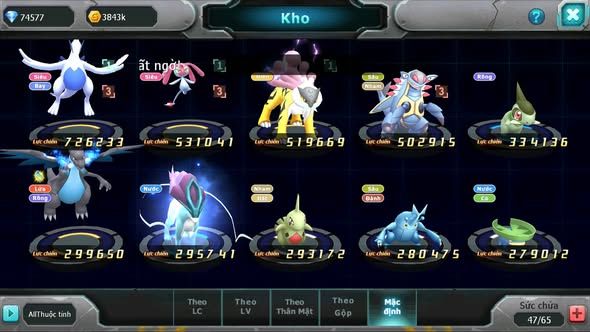 MÃ : #TTS5542 - S1868 - TOP3 - 74K KC NẠP GẦN 6M - 1K5 SÁCH - 2K3 MT - LUGIA RAIKOU MES ĐUA TOP CỰC NGON