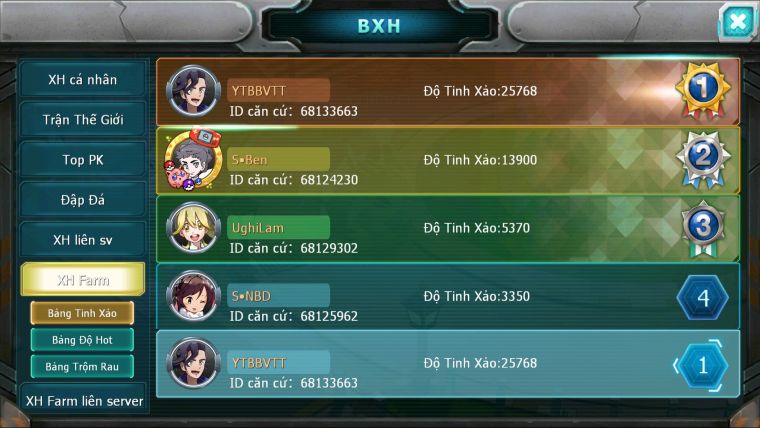 MÃ : #TTS5542 - S1868 - TOP3 - 74K KC NẠP GẦN 6M - 1K5 SÁCH - 2K3 MT - LUGIA RAIKOU MES ĐUA TOP CỰC NGON
