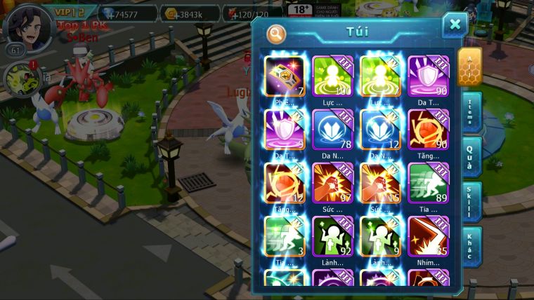 MÃ : #TTS5542 - S1868 - TOP3 - 74K KC NẠP GẦN 6M - 1K5 SÁCH - 2K3 MT - LUGIA RAIKOU MES ĐUA TOP CỰC NGON