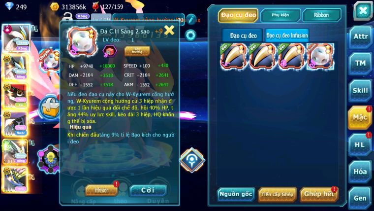 MÃ : #TTS5550 - S1770 - TOP11 - V14 - WHITE CỘNG HƯỞNG DYNAMAX FULL SS BLACK BC TAPU BULU BC NHIỀU PET HT