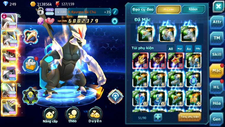 MÃ : #TTS5550 - S1770 - TOP11 - V14 - WHITE CỘNG HƯỞNG DYNAMAX FULL SS BLACK BC TAPU BULU BC NHIỀU PET HT