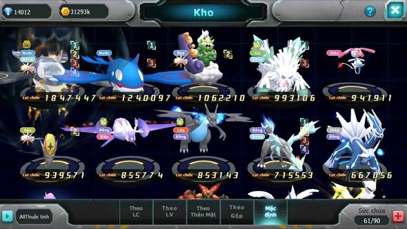 MÃ : #TTS5548 - S1800 - TOP 11 - 627 SÁCH - V4 - 14K KC QUÁI VẬT BIỂN CẢ BÁ CHỦ KYOGRE THẦN GIÓ NHIỀU PET HT