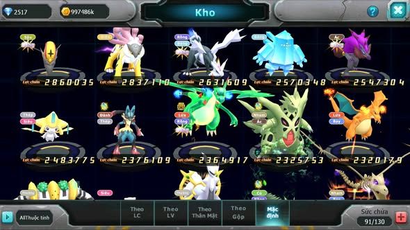 MÃ : #TTS5546 - S1350 - V13 - 540 SÁCH - QUÁI VẬT BIỂN CẢ BÁ CHỦ KYOGRE BC UNVOA WB BC LUGIA MEW GIÁP BC CẶP LATI BC