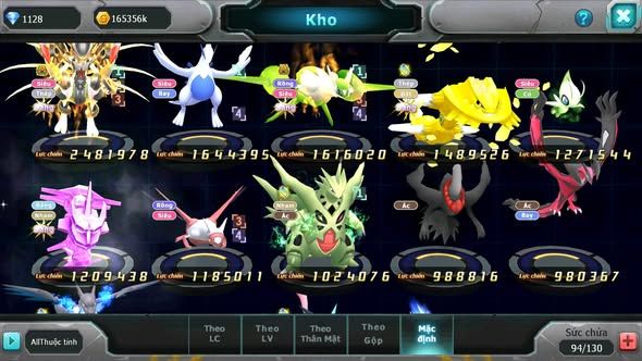 MÃ : #TTS5558 - S1354 - V4 - MEW GIÁP BÁ CHỦ LATI BÁ CHỦ RẮN BĂNG LUGIA