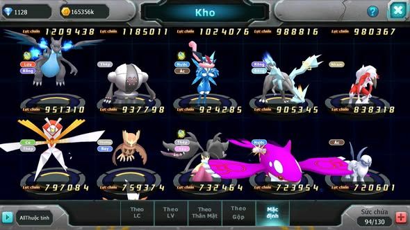 MÃ : #TTS5558 - S1354 - V4 - MEW GIÁP BÁ CHỦ LATI BÁ CHỦ RẮN BĂNG LUGIA