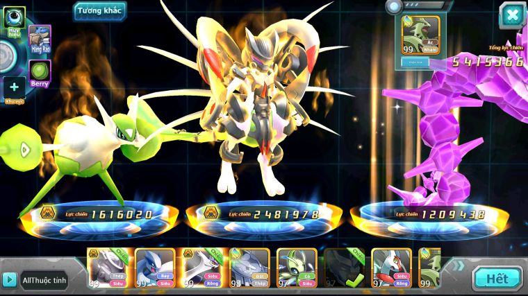 MÃ : #TTS5558 - S1354 - V4 - MEW GIÁP BÁ CHỦ LATI BÁ CHỦ RẮN BĂNG LUGIA