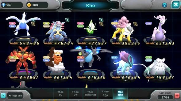 MÃ : #TTS5564 - S1858 - TOP 46 - V5 - LUGIA AMDMLO CELEBI RAIKOU