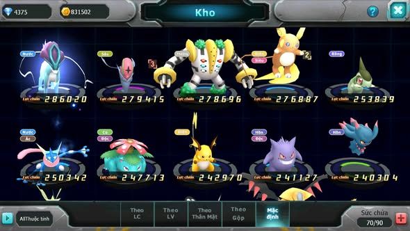 MÃ : #TTS5563 - S1824 - V5 - LUGIA RAIKOU GOODRA YVETAL LATI
