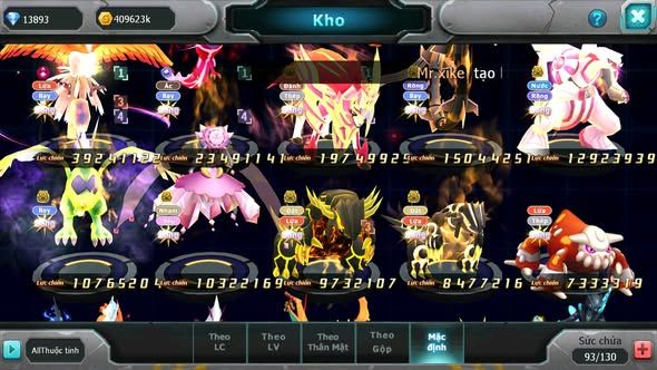 MÃ : #TTS5569 - S1275 - TOP8 - HOOH CỘNG HƯỞNG DYNAMAX YVETAL CH VUA KHIÊN BC RAYQUAZA PALKIA NHIỀU PET HT