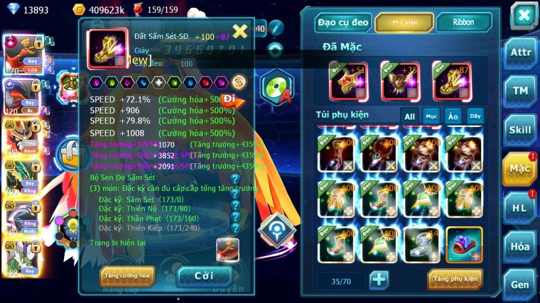 MÃ : #TTS5569 - S1275 - TOP8 - HOOH CỘNG HƯỞNG DYNAMAX YVETAL CH VUA KHIÊN BC RAYQUAZA PALKIA NHIỀU PET HT
