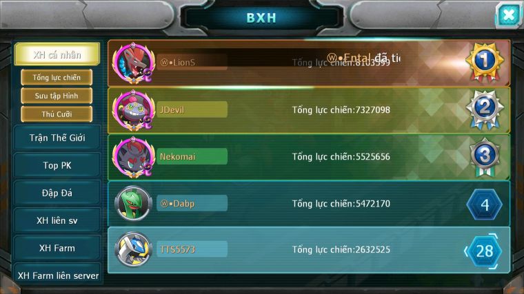 MÃ : #TTS5573 - S1842 - TOP 28 - 12K KC - UNVOA CẶP LATI YVETAL MEGA CHAR