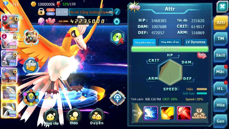 MÃ : #TTS5576 - S905 - TOP 5 ALL - HOOH DIANCIE PALKIA YVETAL CỘNG HƯỞNG CỰC NGON NHIỀU PET BÁ CHỦ