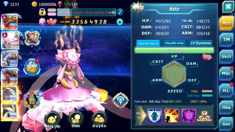 MÃ : #TTS5576 - S905 - TOP 5 ALL - HOOH DIANCIE PALKIA YVETAL CỘNG HƯỞNG CỰC NGON NHIỀU PET BÁ CHỦ