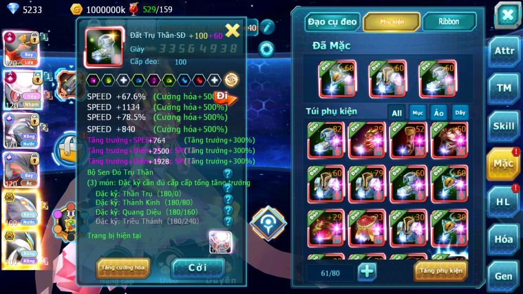MÃ : #TTS5576 - S905 - TOP 5 ALL - HOOH DIANCIE PALKIA YVETAL CỘNG HƯỞNG CỰC NGON NHIỀU PET BÁ CHỦ