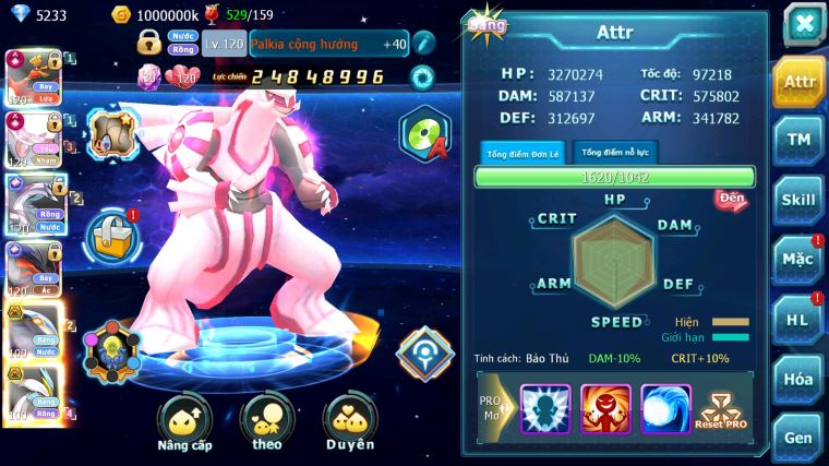 MÃ : #TTS5576 - S905 - TOP 5 ALL - HOOH DIANCIE PALKIA YVETAL CỘNG HƯỞNG CỰC NGON NHIỀU PET BÁ CHỦ