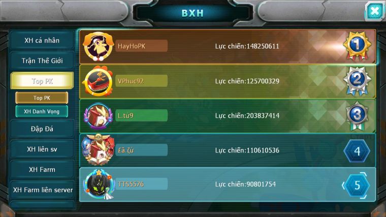 MÃ : #TTS5576 - S905 - TOP 5 ALL - HOOH DIANCIE PALKIA YVETAL CỘNG HƯỞNG CỰC NGON NHIỀU PET BÁ CHỦ