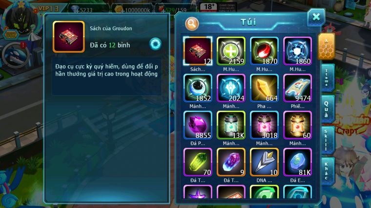 MÃ : #TTS5576 - S905 - TOP 5 ALL - HOOH DIANCIE PALKIA YVETAL CỘNG HƯỞNG CỰC NGON NHIỀU PET BÁ CHỦ
