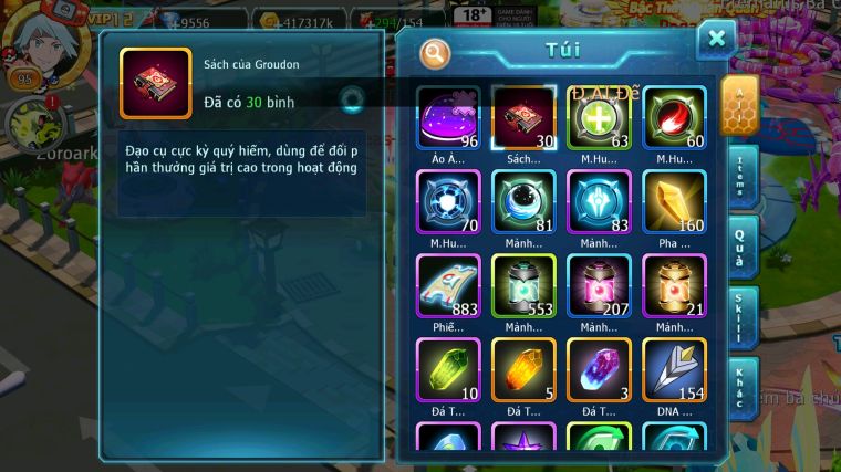 MÃ : #TTS5582 - S1799 - TOP4-5 - V12 - ĐỦ 1K MẢNH DIANCIE DYNAMAX  - TEAM YÊU BÁ CHỦ UNVOA ĐUA TOP NGON