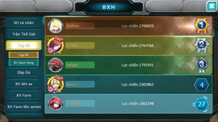 MÃ : #TTS5604 - S1868 - V5 - TOP27 - AMDLO JIRACHI RAIKOU ĐUA TOP NGON