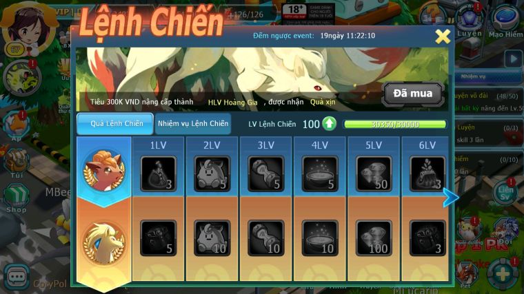 MÃ : #TTS5607 - S1868 - TOP4 - V10 - ĐÃ NẠP LỆNH 1K2 SÁCH - ZEVIL MES RAIKOU ĐUA TOP CĂNG