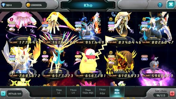 MÃ : #TTS5615 - S862 - TOP 30 - V13 - DIANCIE DYNAAMX HOOH DYNAMAX UNVOA WB BC PIKACHU DYNAMAX NHIỀU PET HT