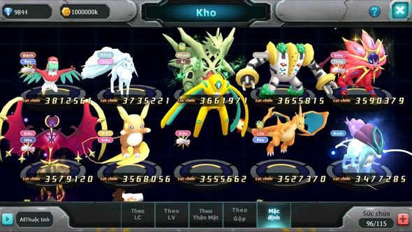 MÃ : #TTS5615 - S862 - TOP 30 - V13 - DIANCIE DYNAAMX HOOH DYNAMAX UNVOA WB BC PIKACHU DYNAMAX NHIỀU PET HT