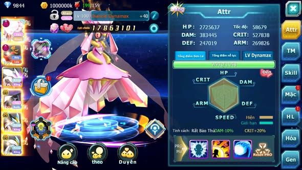MÃ : #TTS5615 - S862 - TOP 30 - V13 - DIANCIE DYNAAMX HOOH DYNAMAX UNVOA WB BC PIKACHU DYNAMAX NHIỀU PET HT