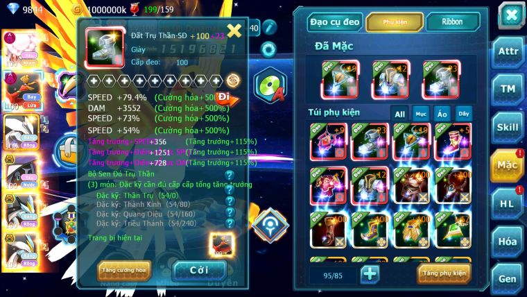 MÃ : #TTS5615 - S862 - TOP 30 - V13 - DIANCIE DYNAAMX HOOH DYNAMAX UNVOA WB BC PIKACHU DYNAMAX NHIỀU PET HT