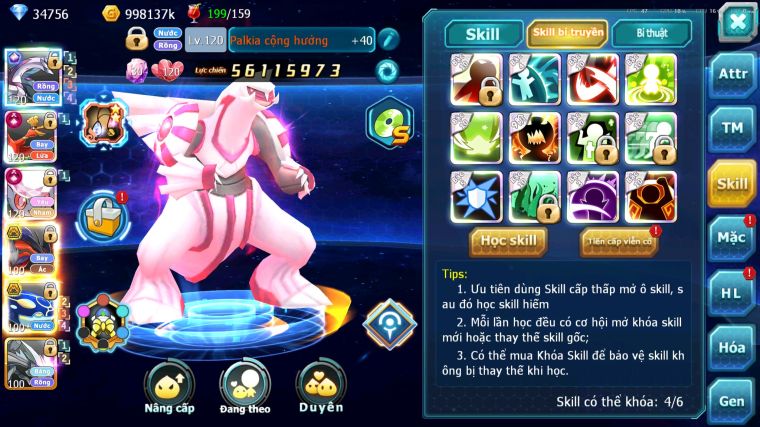 MÃ : #TTS5618 - S1046 - TOP 1ALL - V15 - 34K KC - PALKIA CỘNG HƯỞNG HOOH CH DYNAMX DIANCIE CH DYNAMAX NHIỀU PET BC NGON