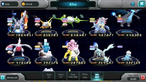 MÃ : #TTS5616 - S1860 - TOP 19 - V7 - UNVOA CẶP LATI LUGIA AMDLO RAIKOU NHIỀU PET HT