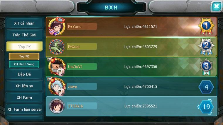 MÃ : #TTS5616 - S1860 - TOP 19 - V7 - UNVOA CẶP LATI LUGIA AMDLO RAIKOU NHIỀU PET HT