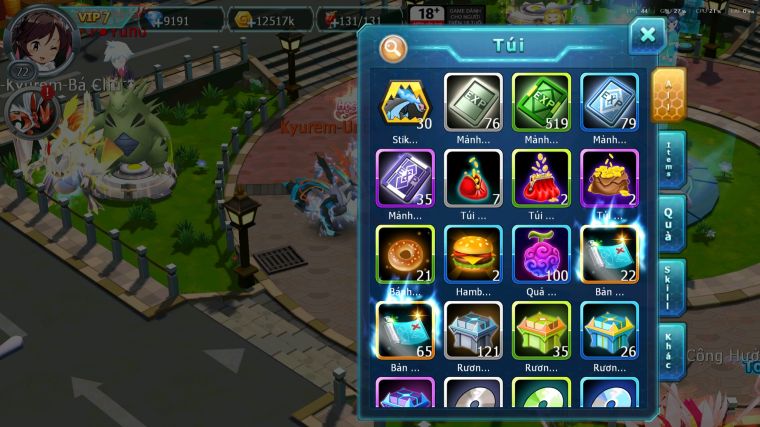 MÃ : #TTS5616 - S1860 - TOP 19 - V7 - UNVOA CẶP LATI LUGIA AMDLO RAIKOU NHIỀU PET HT